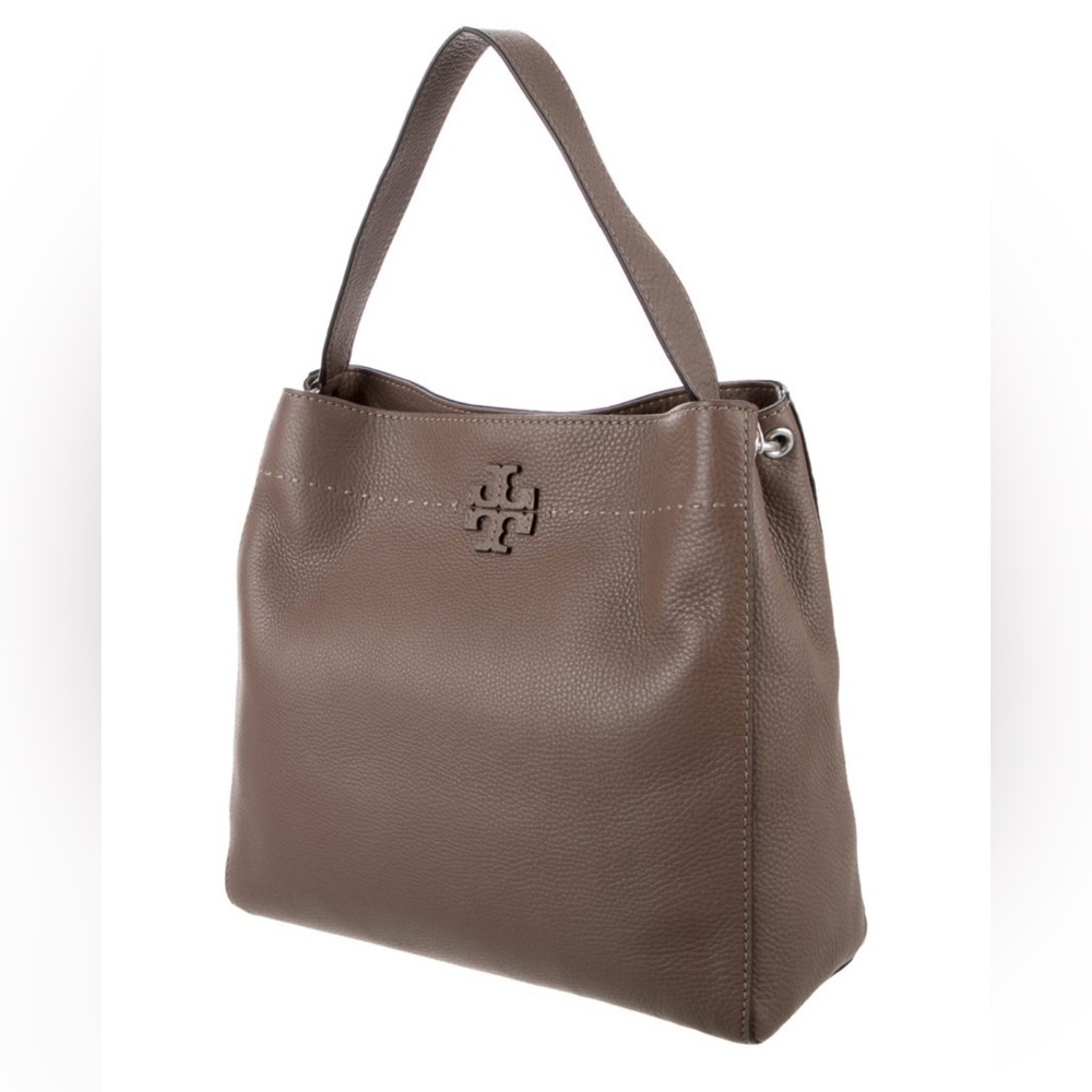 Tory Burch Taupe Leather Tote